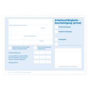 Private Krankschreibung – Blau