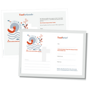 Patenbrief für Taufpaten  – Christlich modern