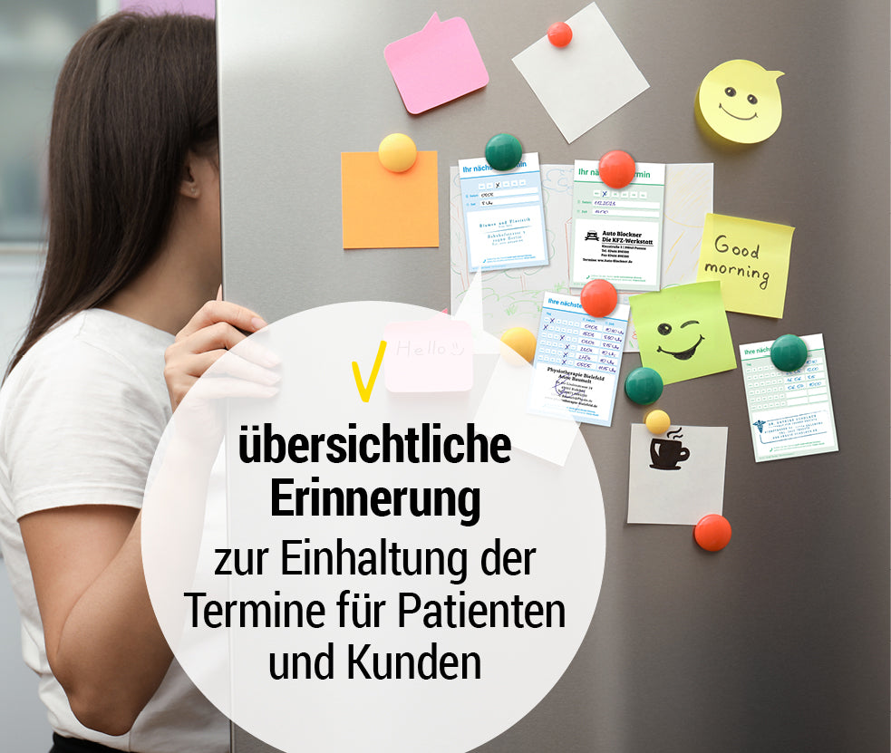 Terminzettel Praxis – 1 Termin