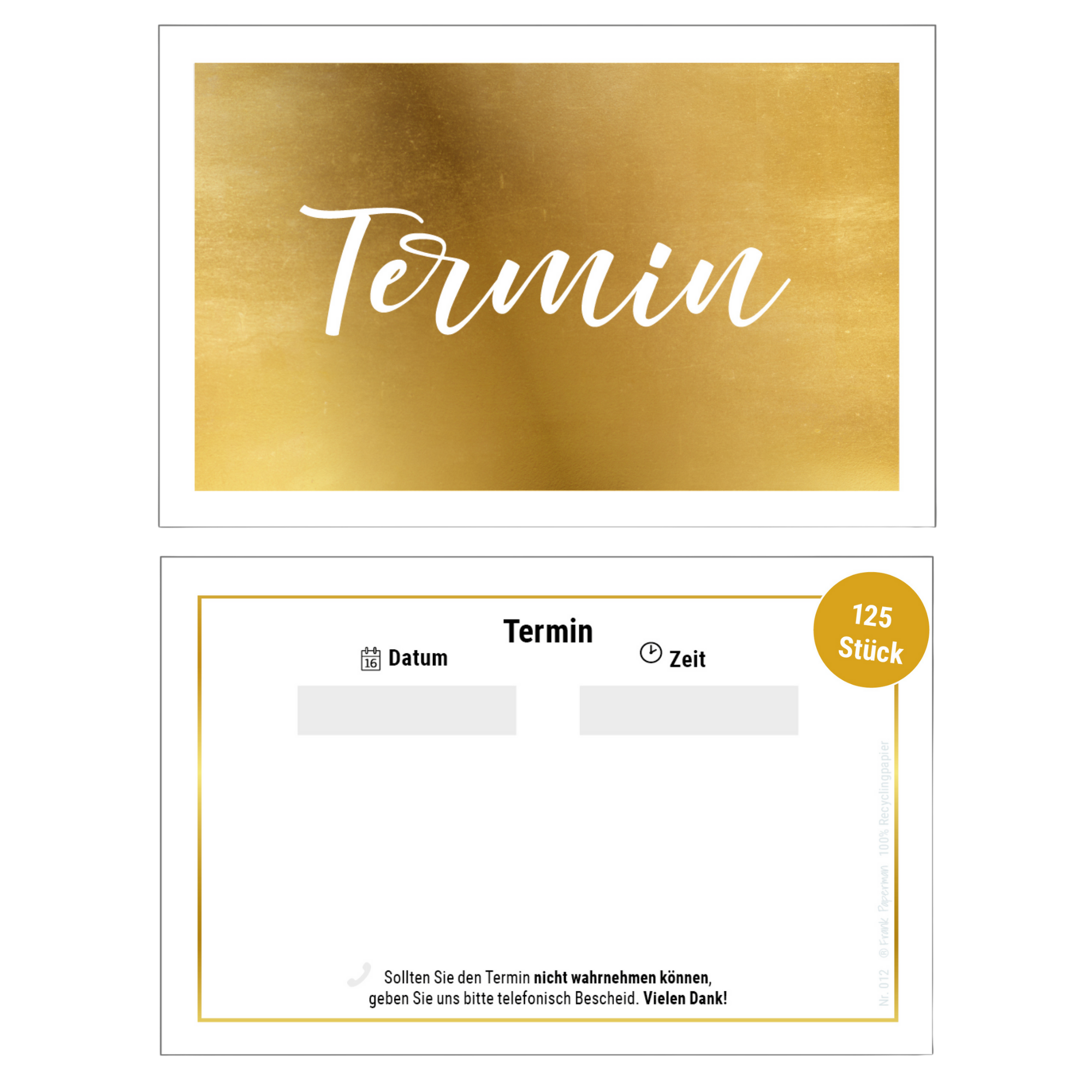 Terminkarte – Gold 1 Termin