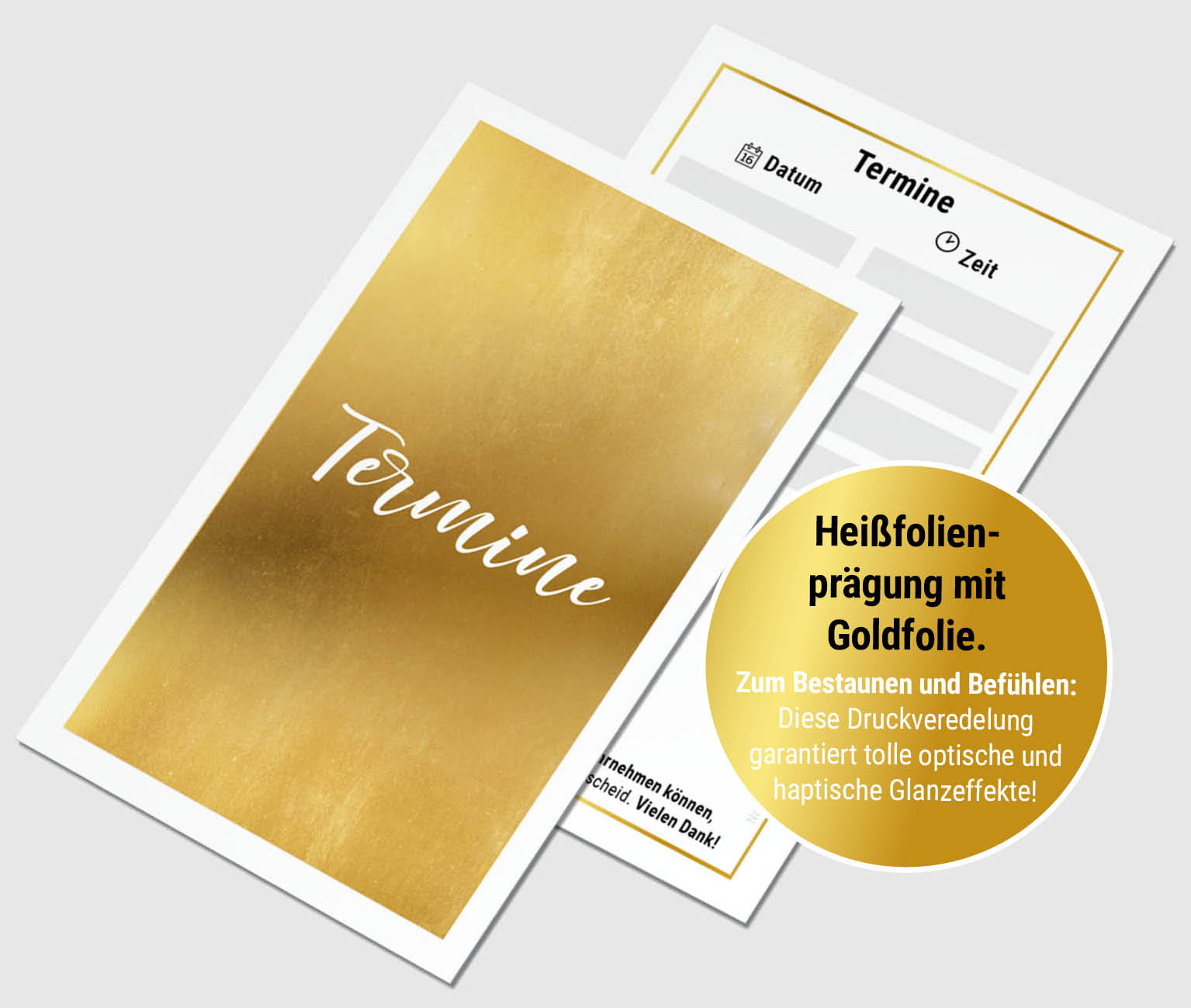Terminkarte – Gold 4 Termine