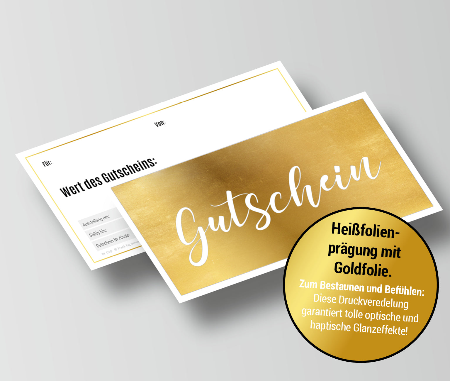 Geschenk Gutschein – Gold