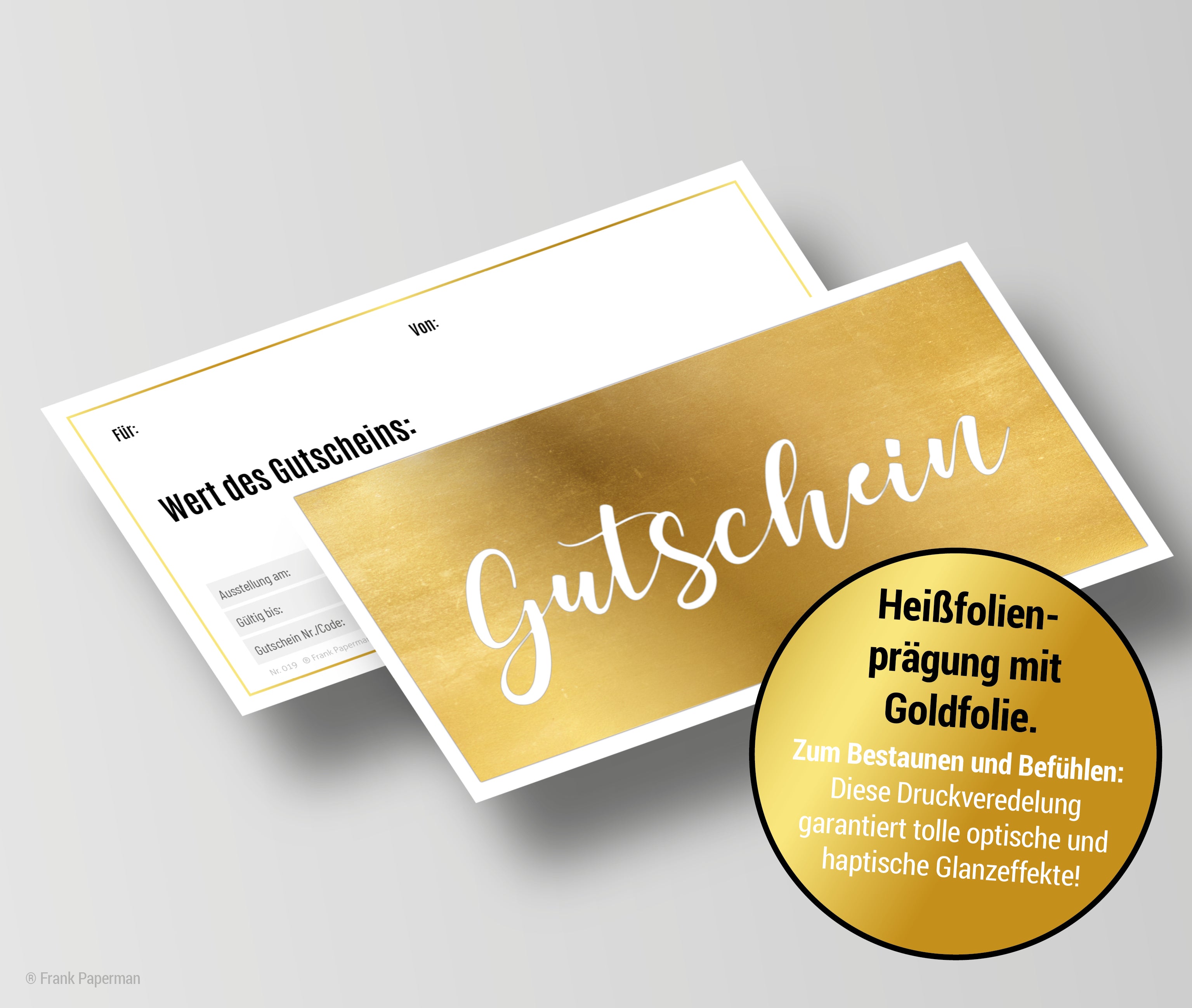 Geschenk Gutschein – Gold