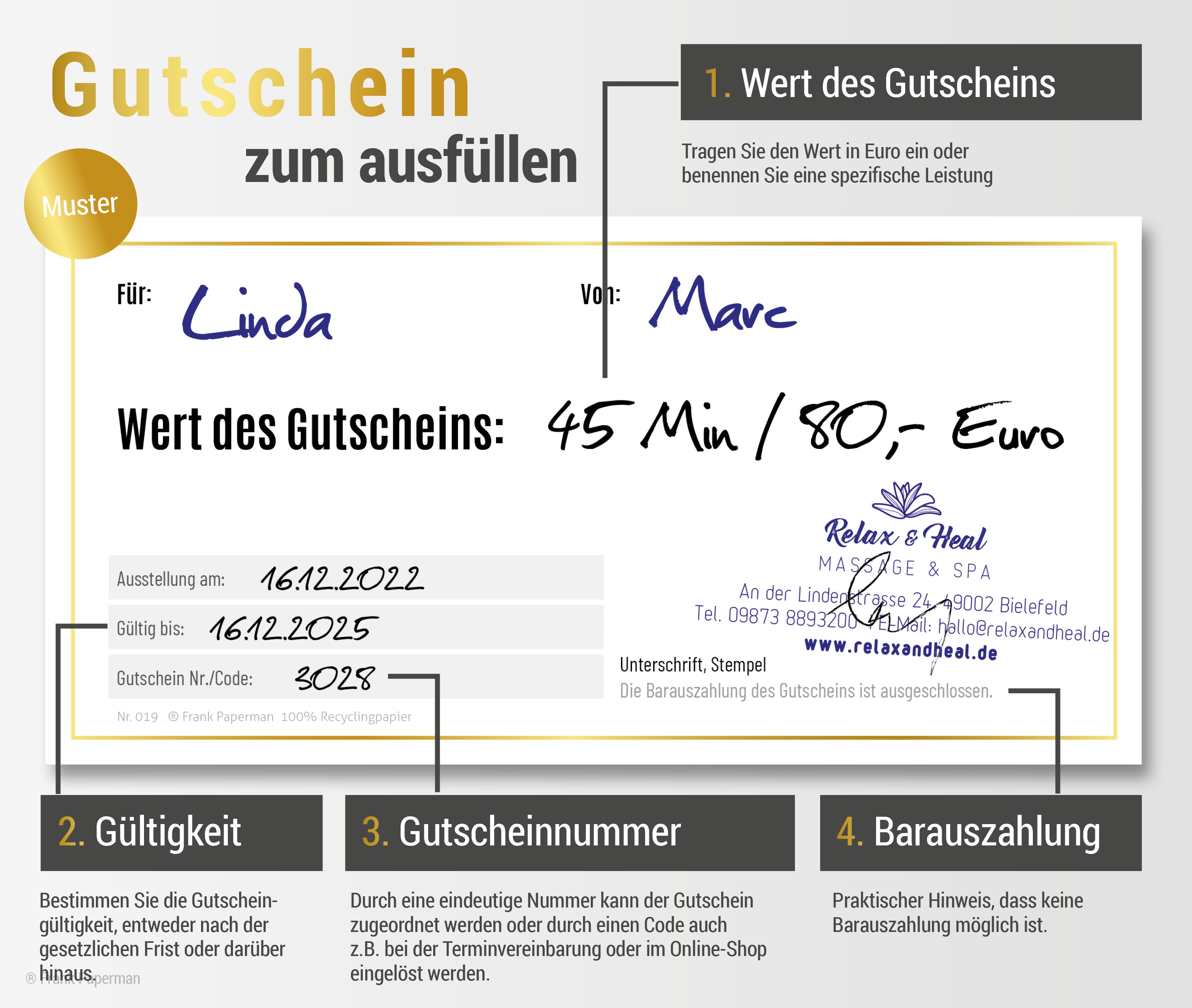 Geschenk Gutschein – Gold