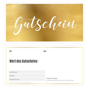 Geschenk Gutschein – Gold