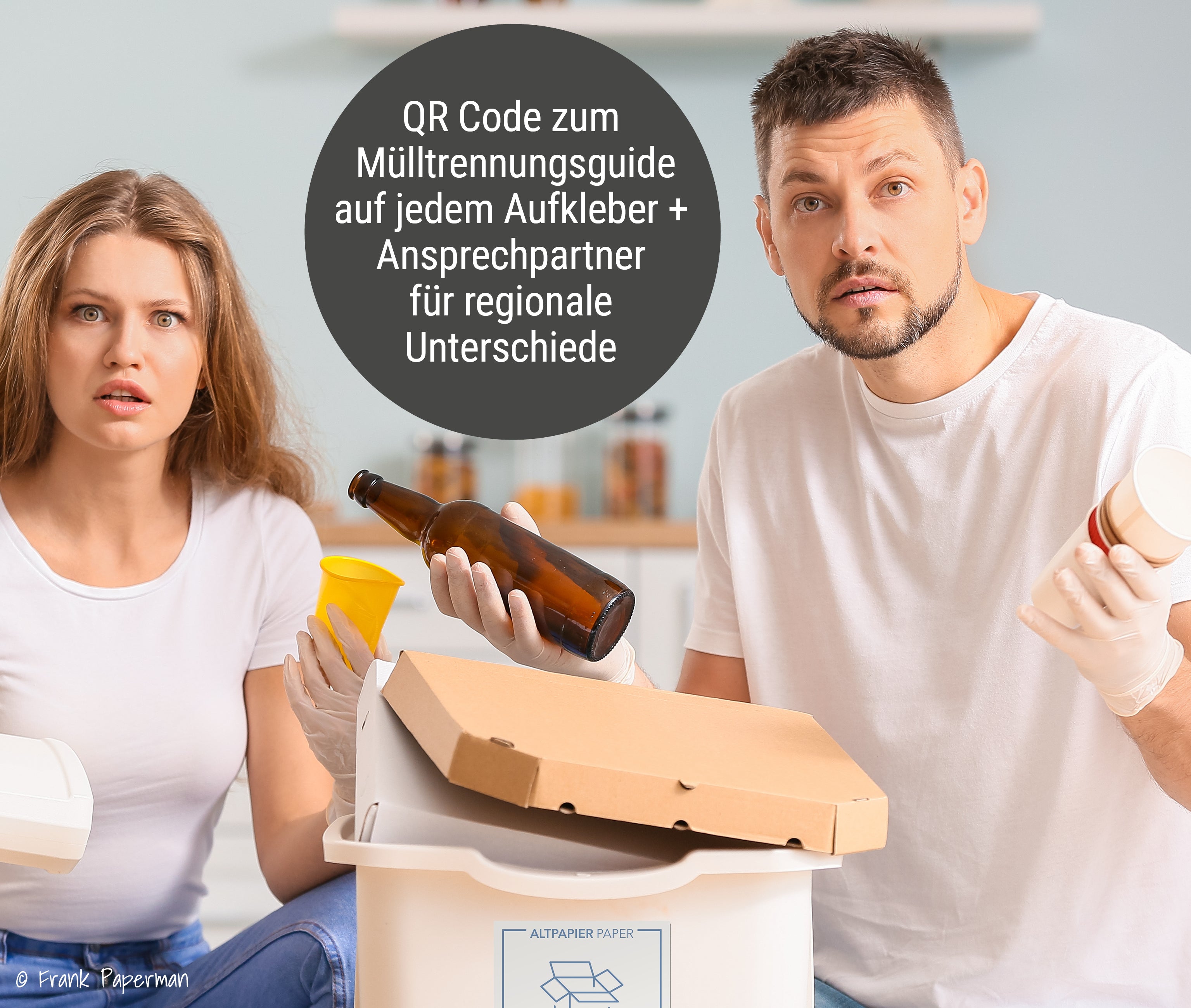 Aufkleber Mülltrennung – A6
