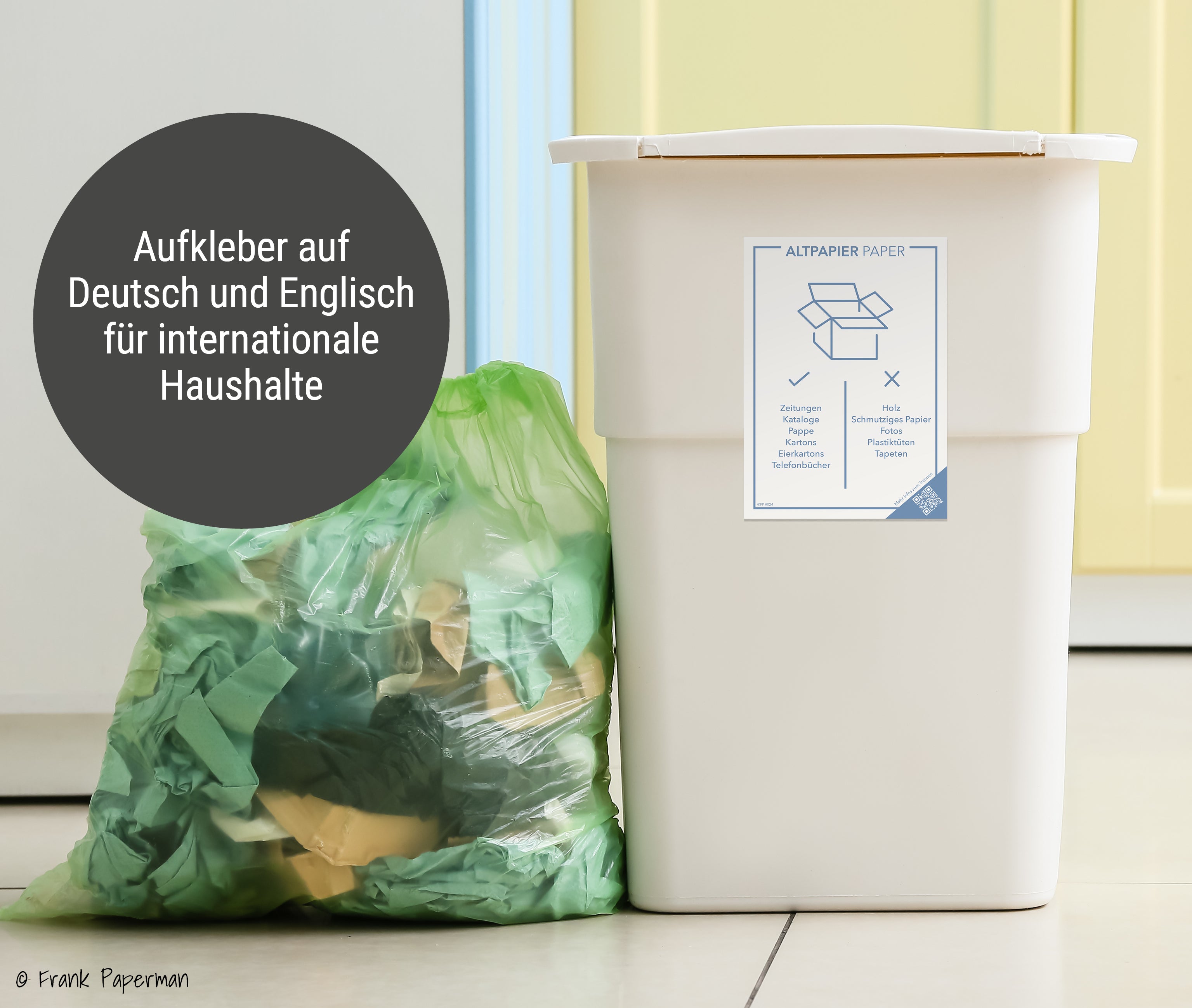 Aufkleber Mülltrennung – A6