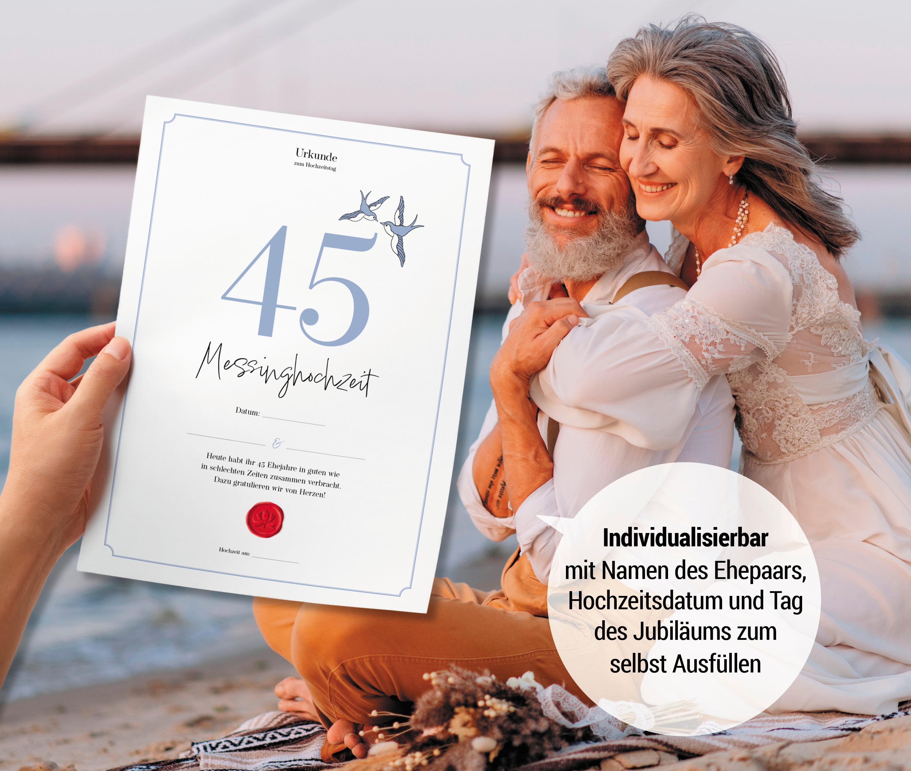 Hochzeitstagsurkunde  – Klassisch