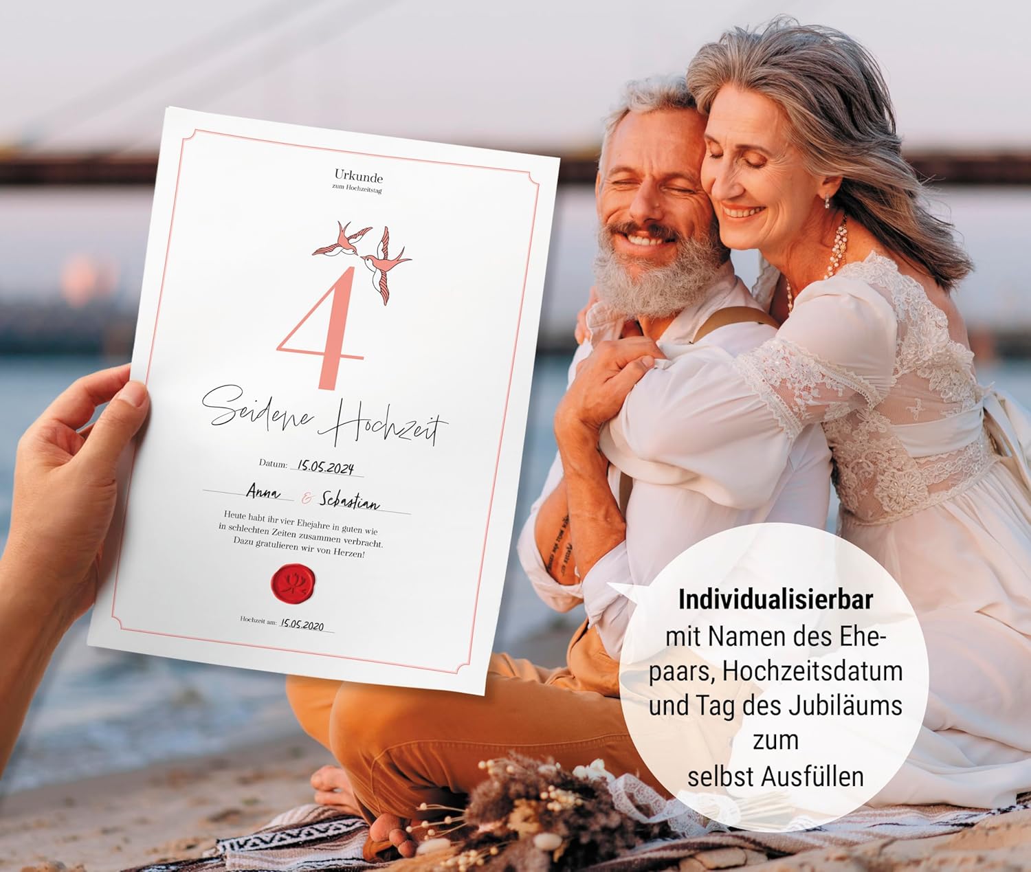 Hochzeitstagsurkunde  – Klassisch