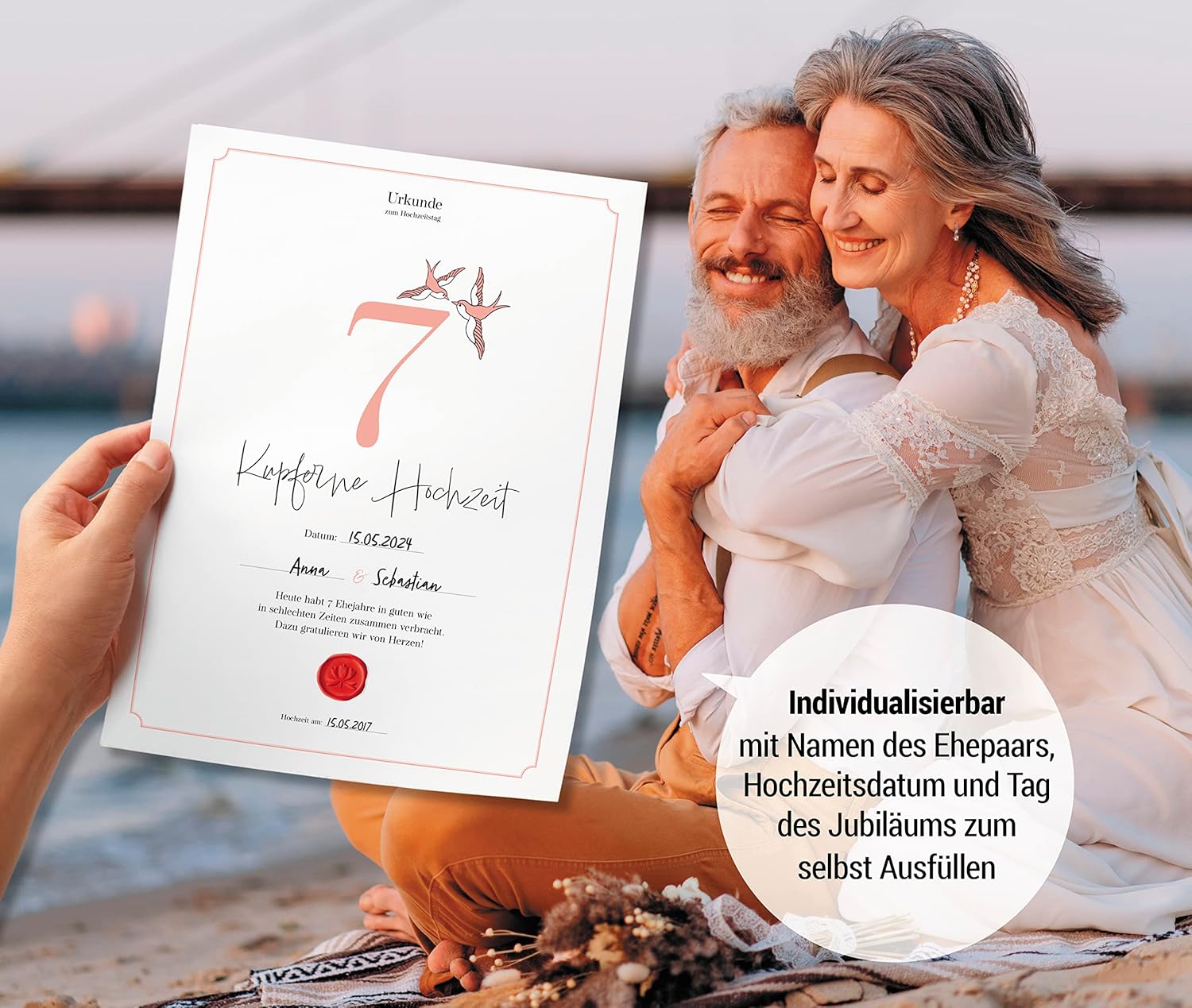 Hochzeitstagsurkunde  – Klassisch