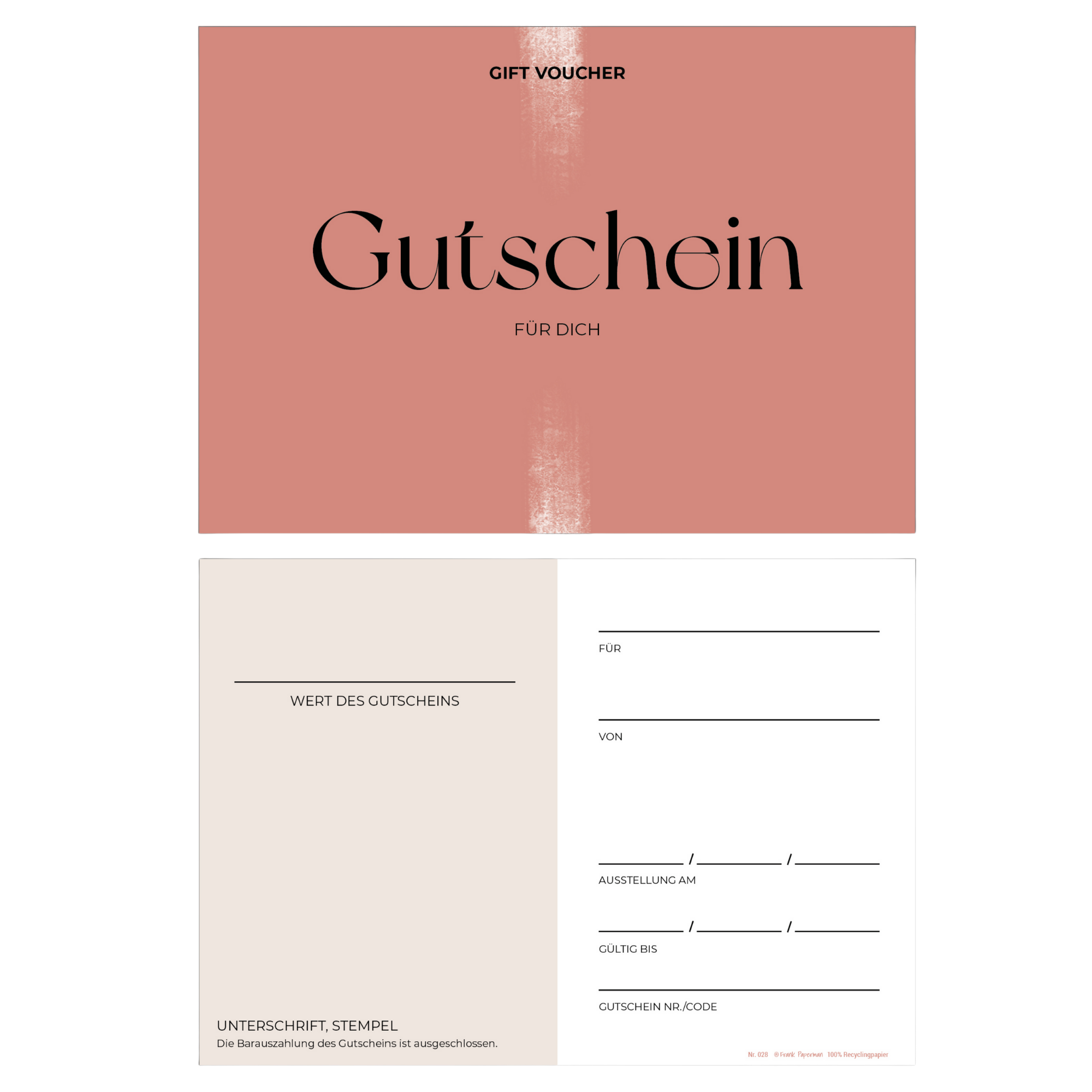 Gutscheine für Kunden – Salon