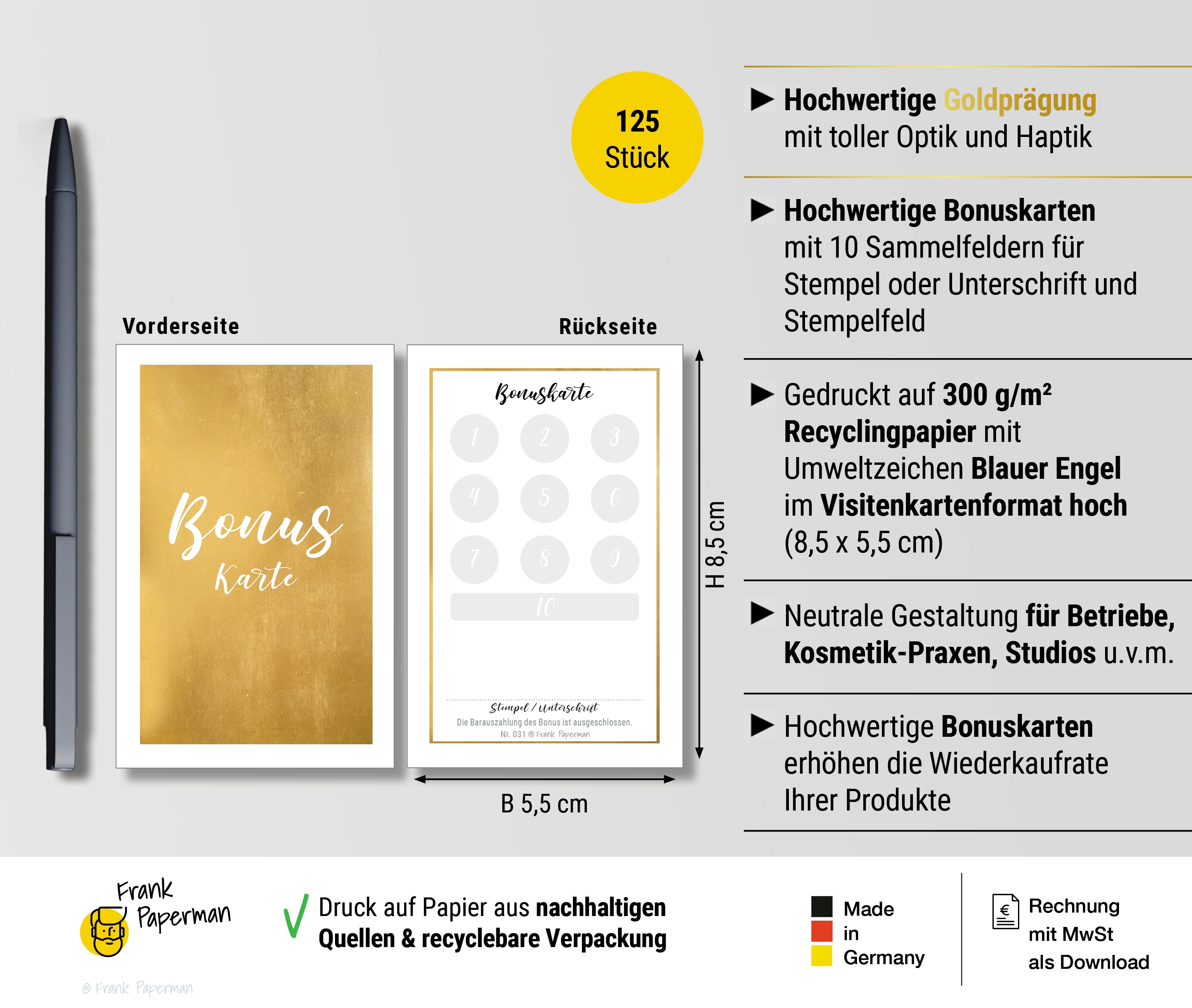 Bonuskarte – Gold