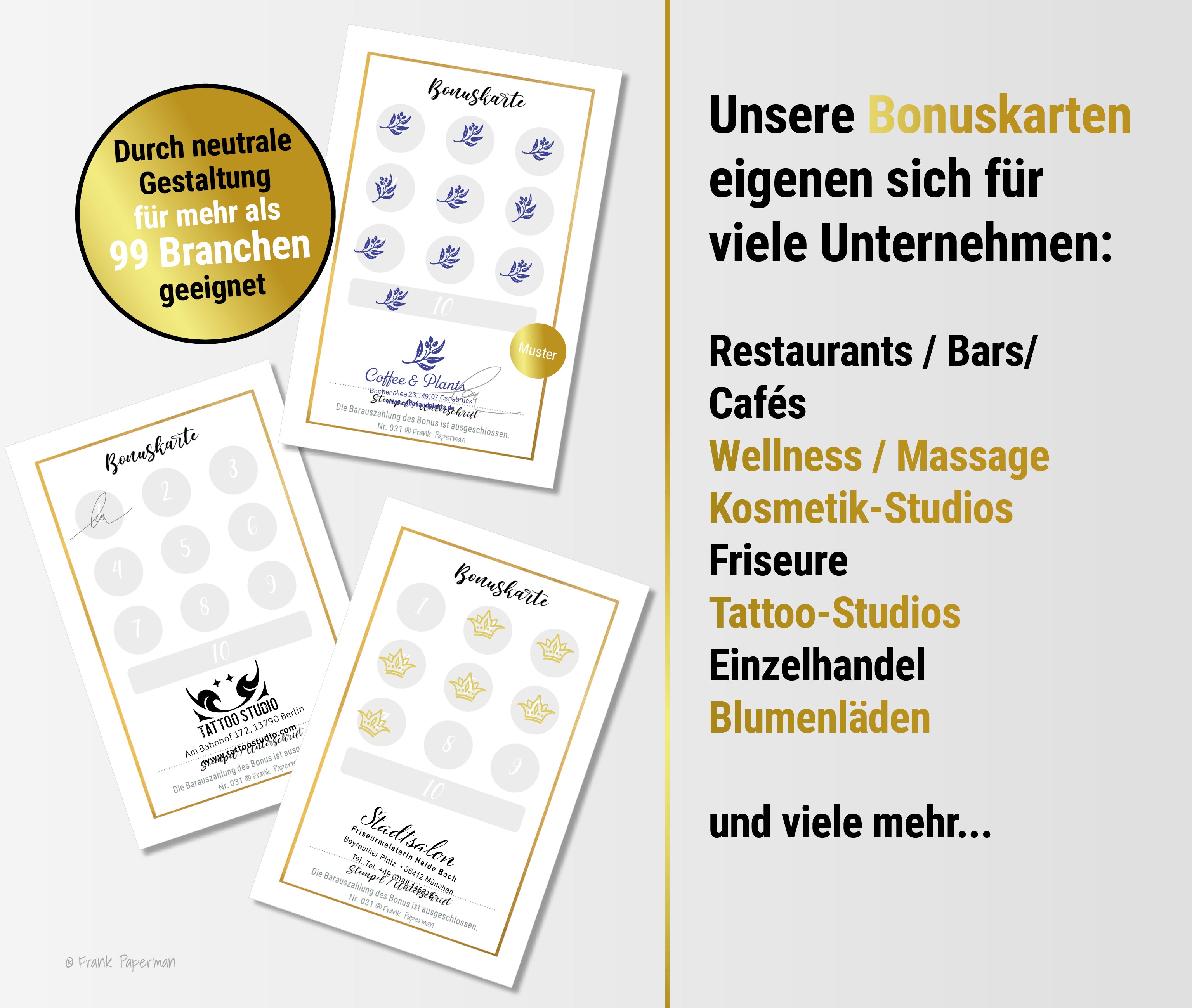 Bonuskarte – Gold