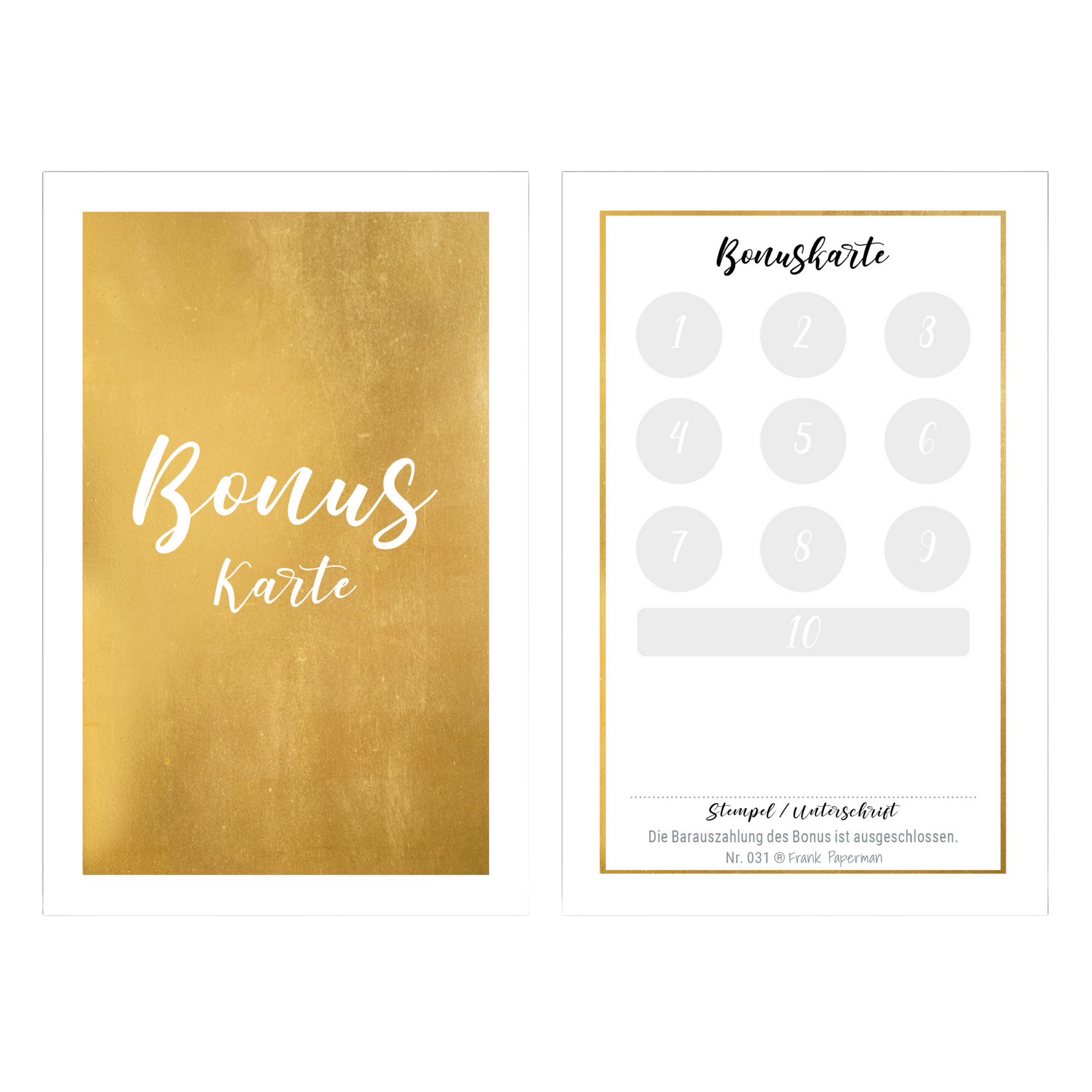 Bonuskarte – Gold