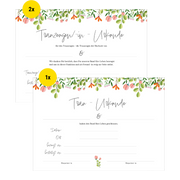 Urkunde Eheschließung – Floral