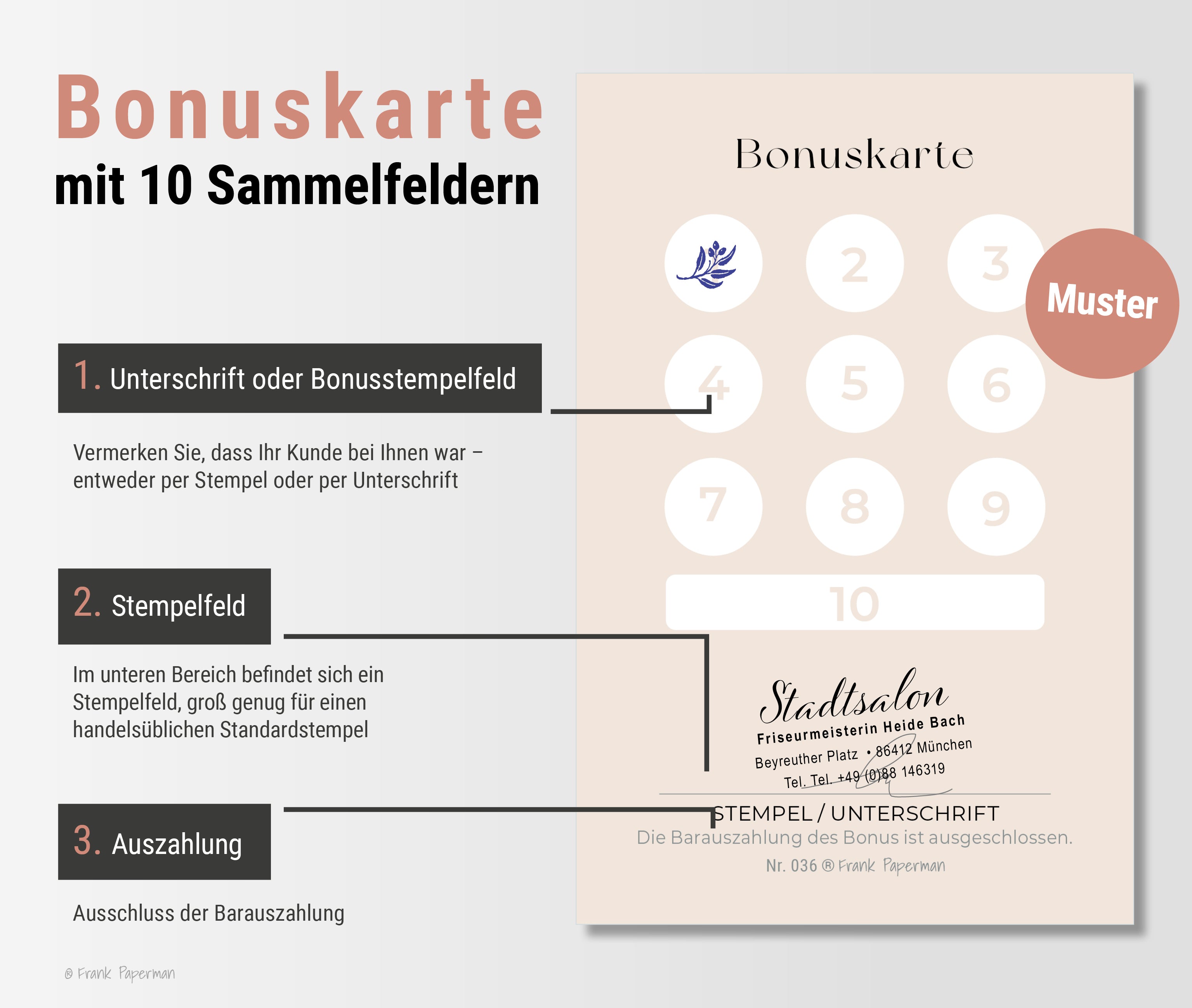 Bonuskarten für Kunden – Salon
