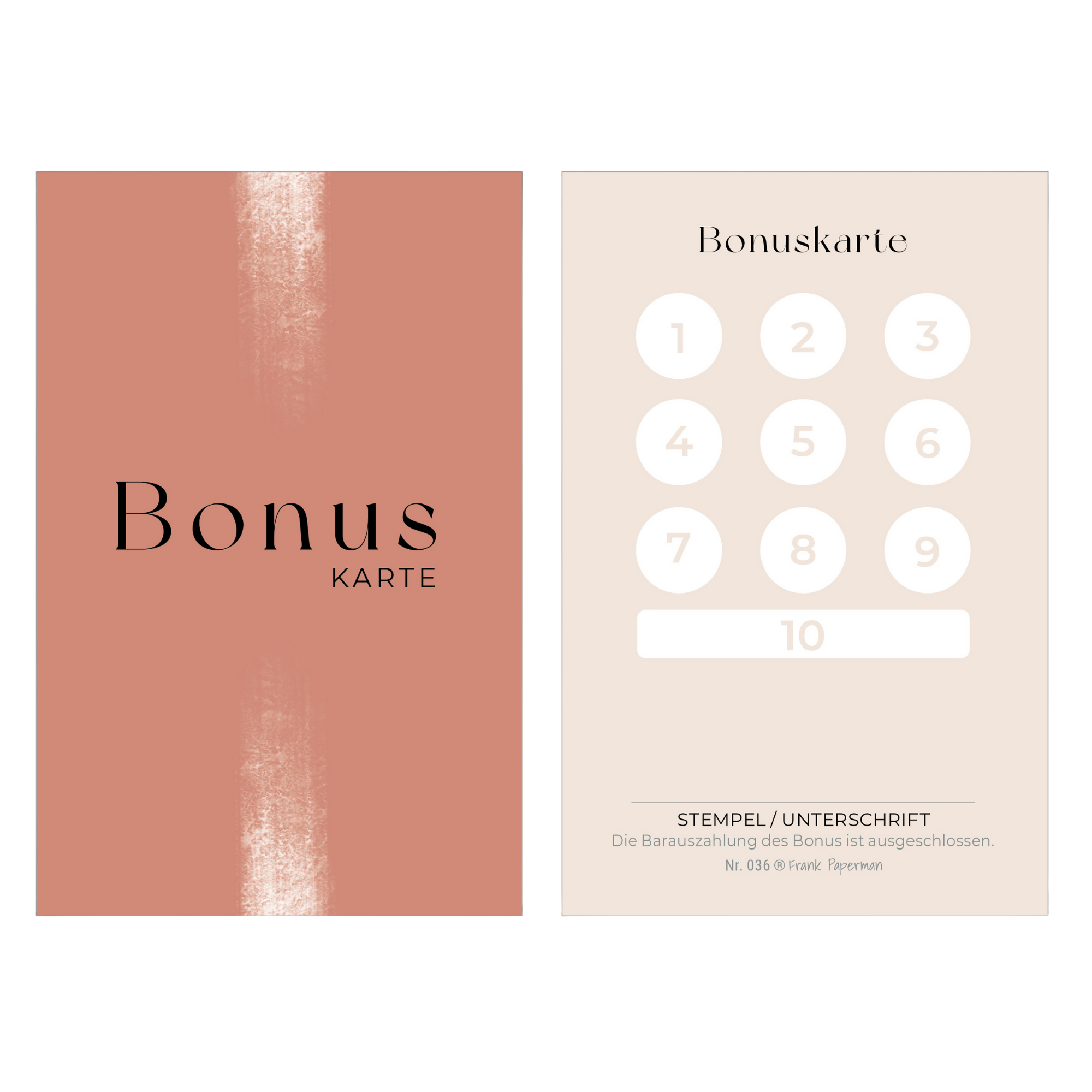Bonuskarten für Kunden – Salon
