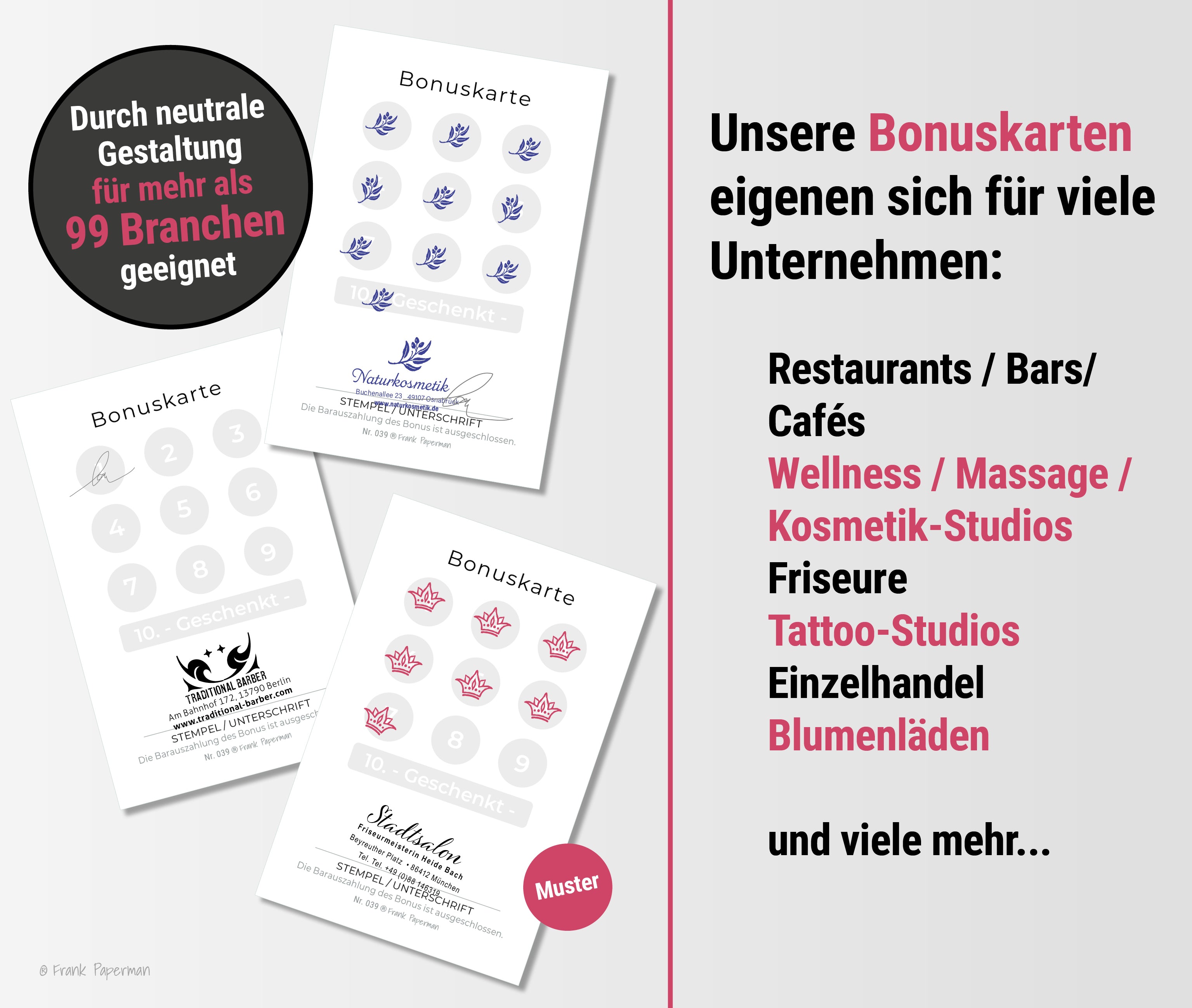 Bonuskarten – Magenta
