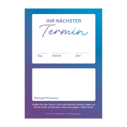 Terminzettel – 1 Termin Blau
