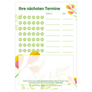 Terminzettel – 7 Termine Floral