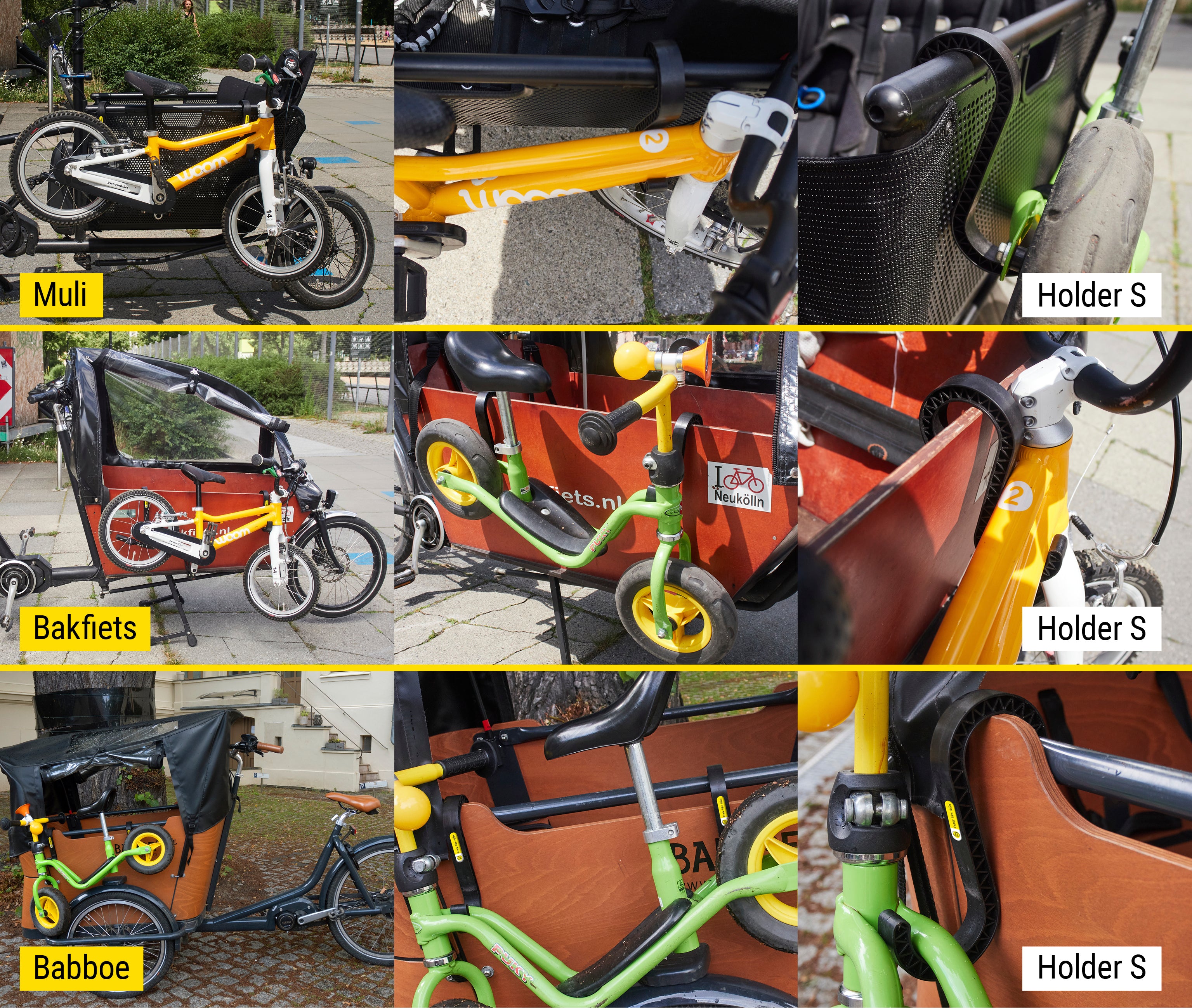Frank Bike Holder S  2.0 | Kinderfahrrad-Halterung Lastenrad