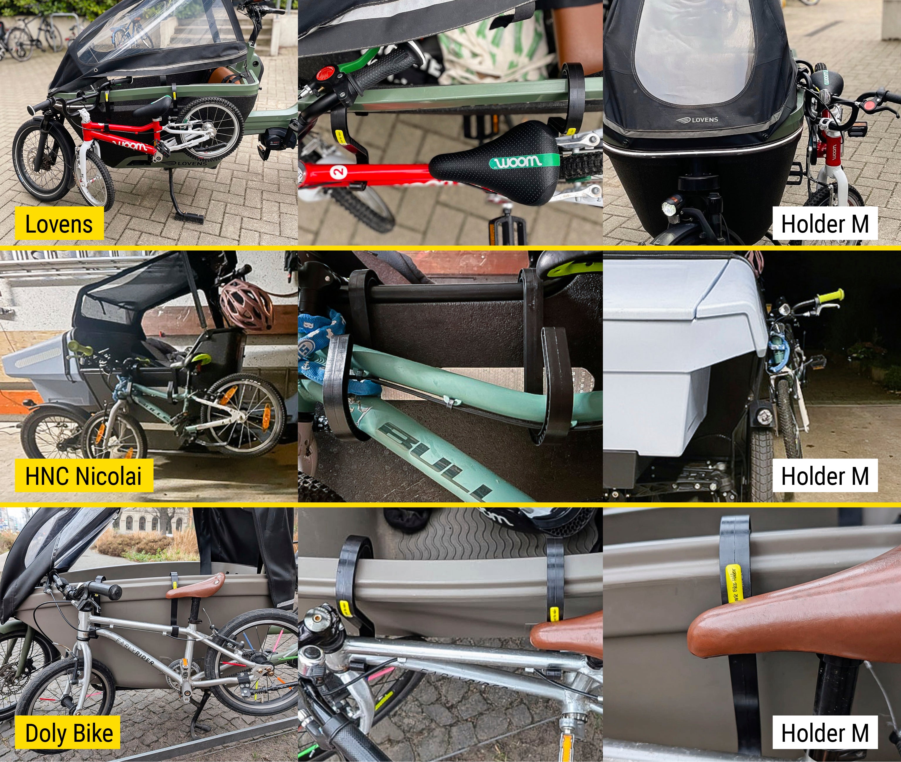 Frank Bike Holder M 2.0 | Kinderfahrrad-Halterung Lastenrad