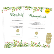 Set Patenurkunden – Floral