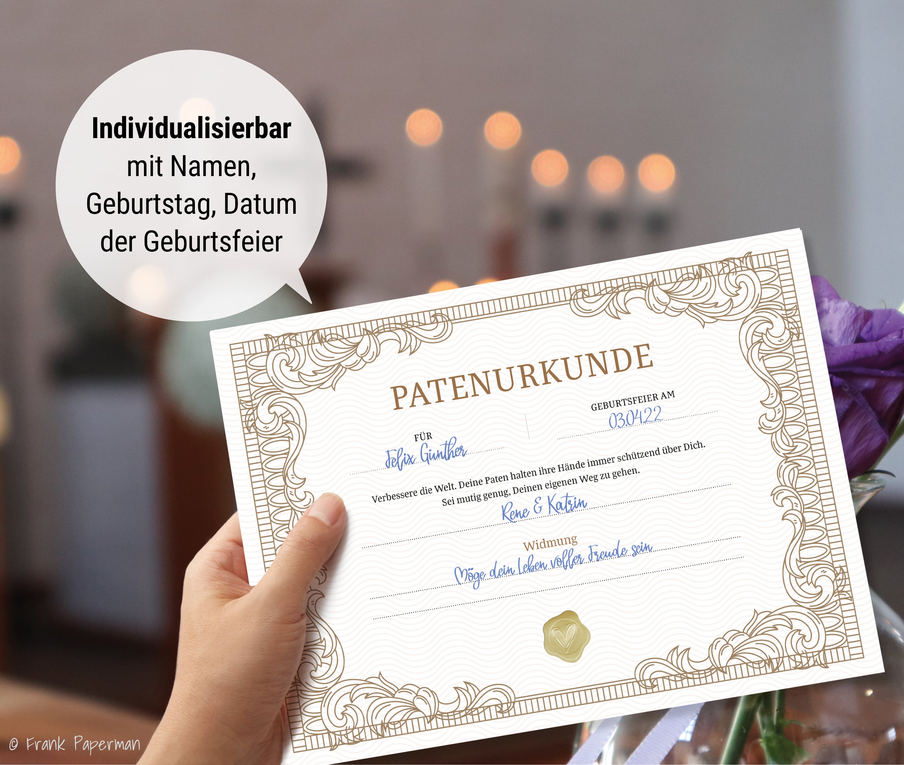 Patenurkunden – Klassisch