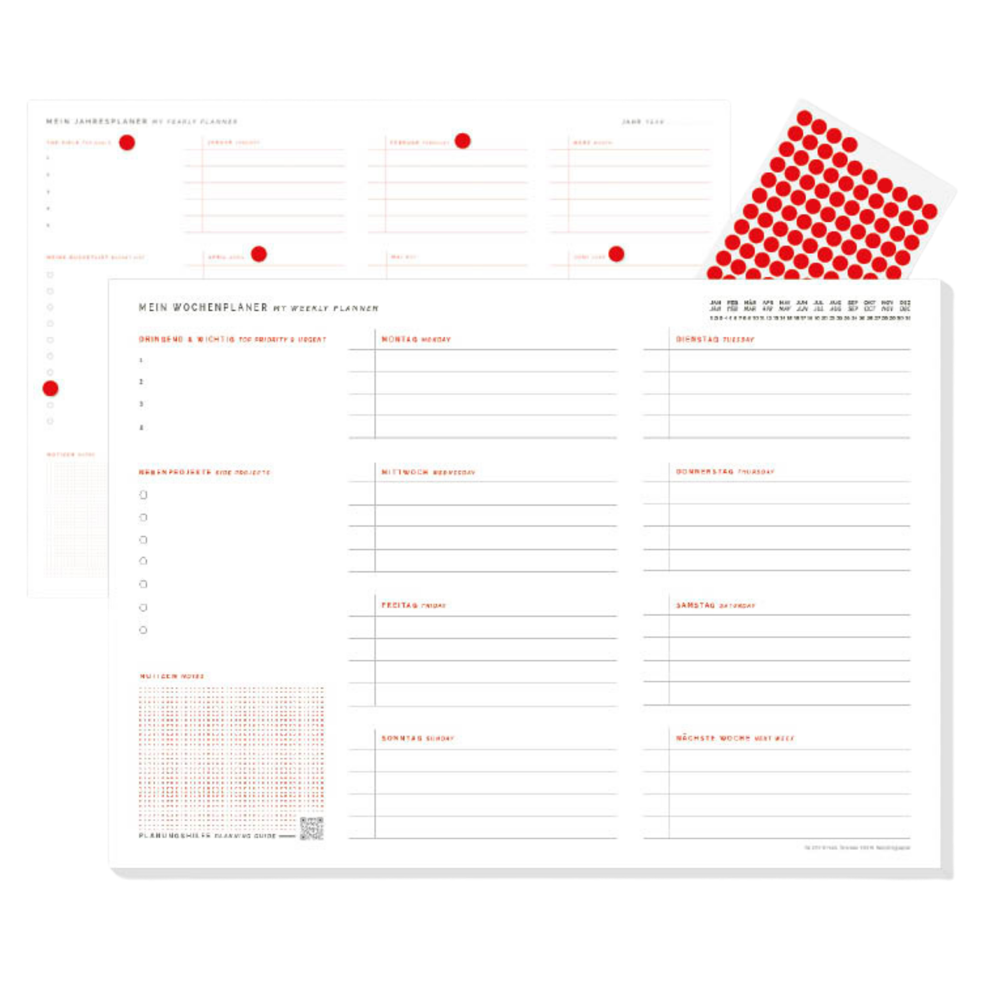 Wochenplaner – Bilingual