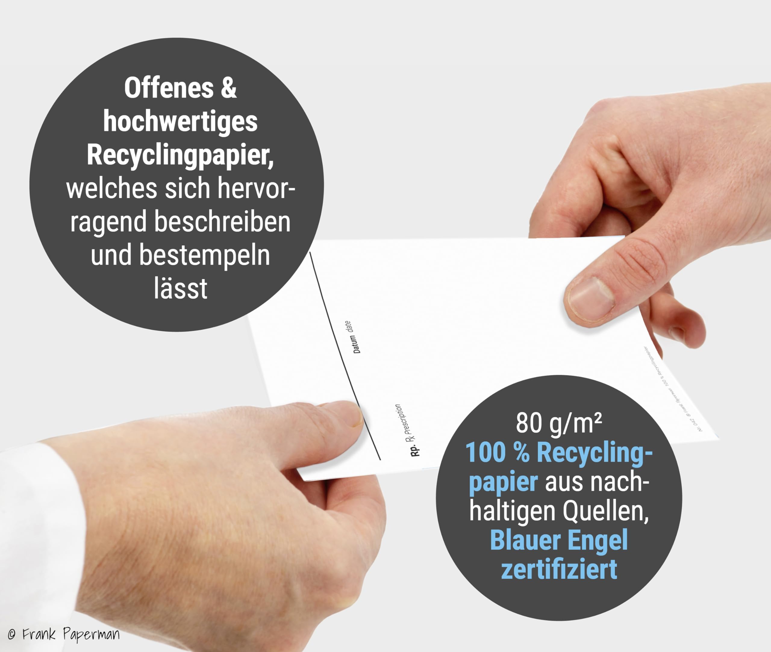 Privatrezept – Blanko Weiß
