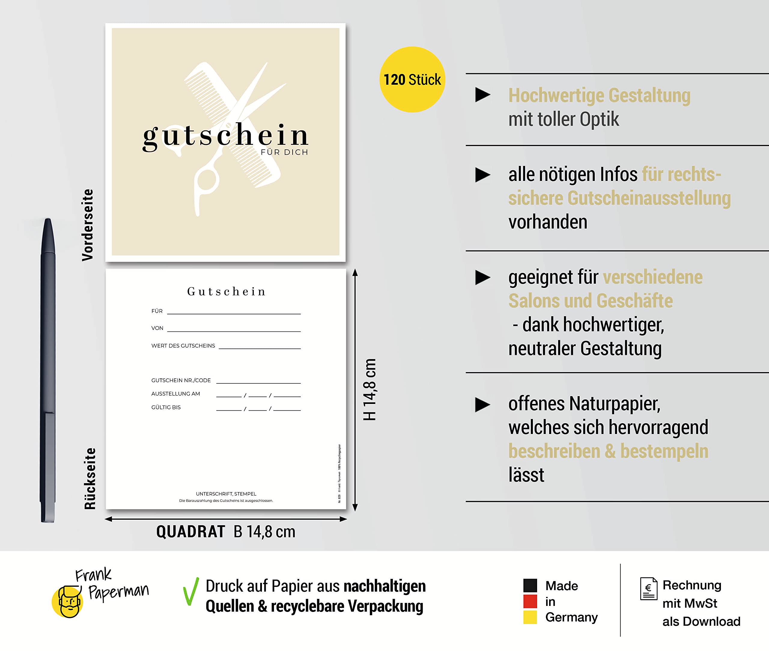Gutschein für Kunden – Friseur