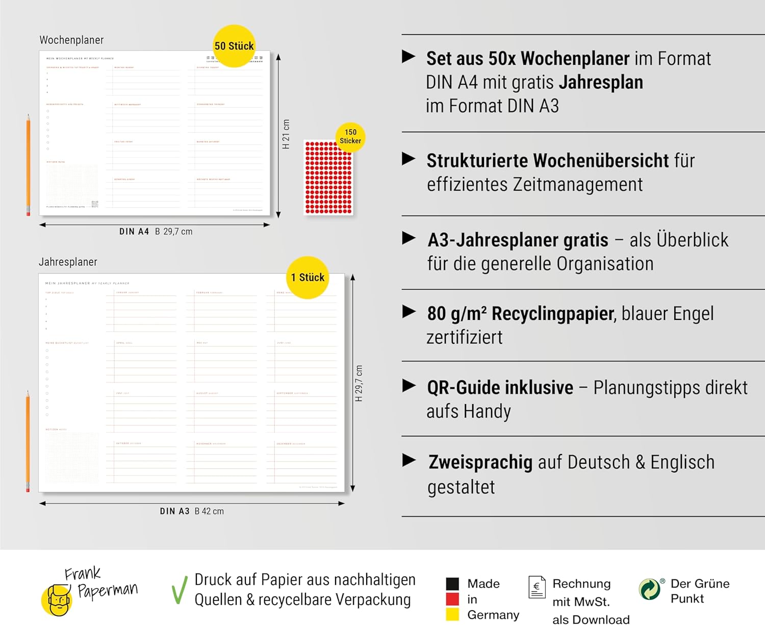 Wochenplaner – Bilingual