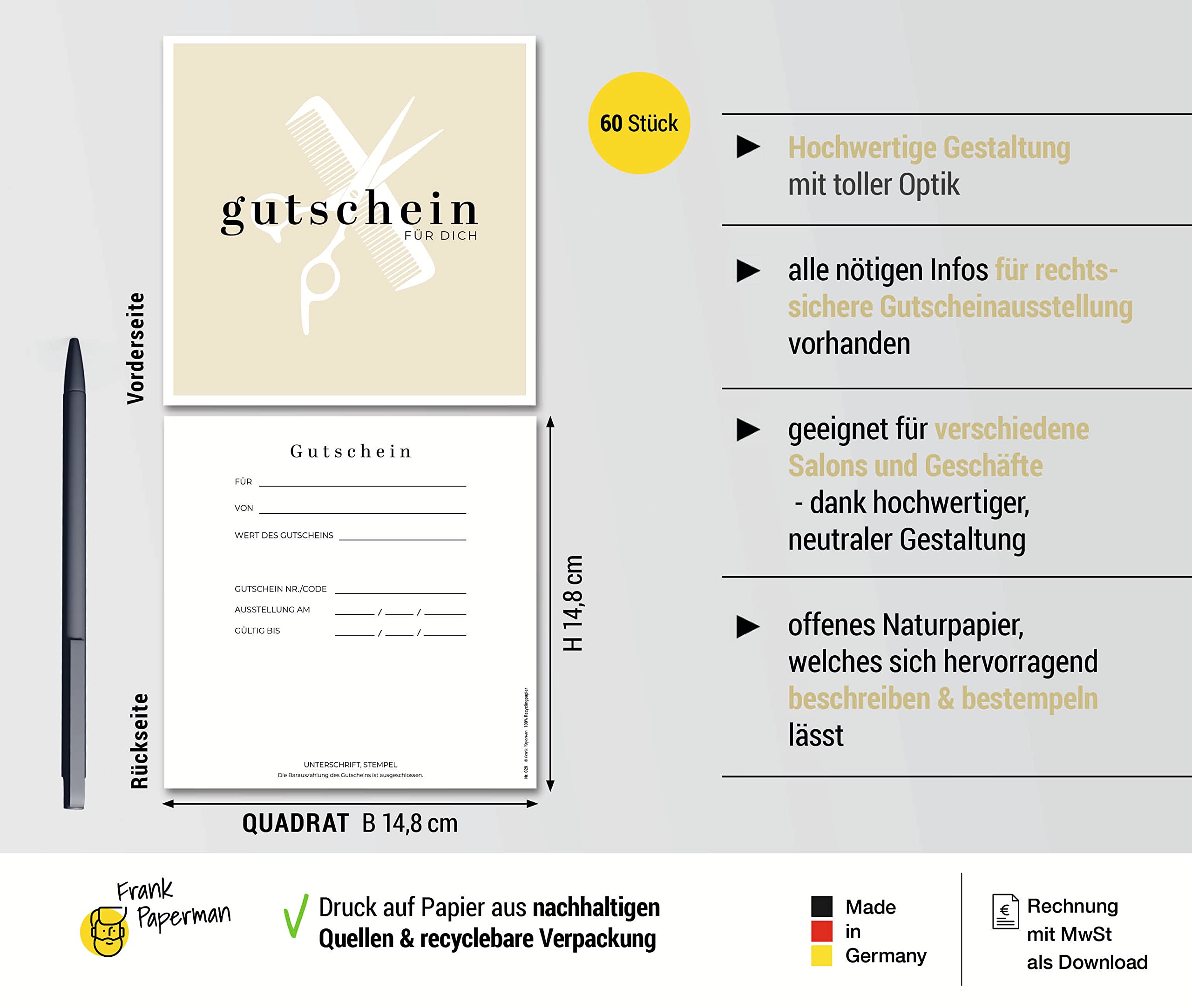 Gutschein für Kunden – Friseur