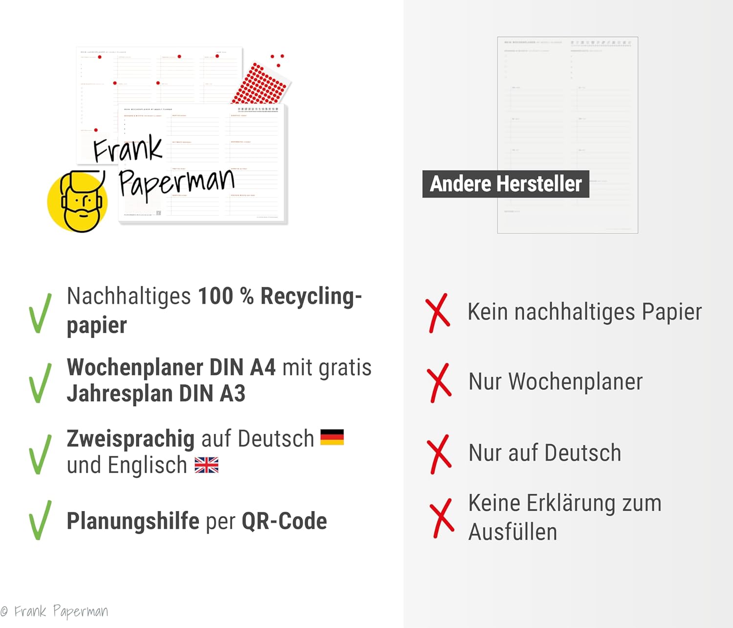 Wochenplaner – Bilingual