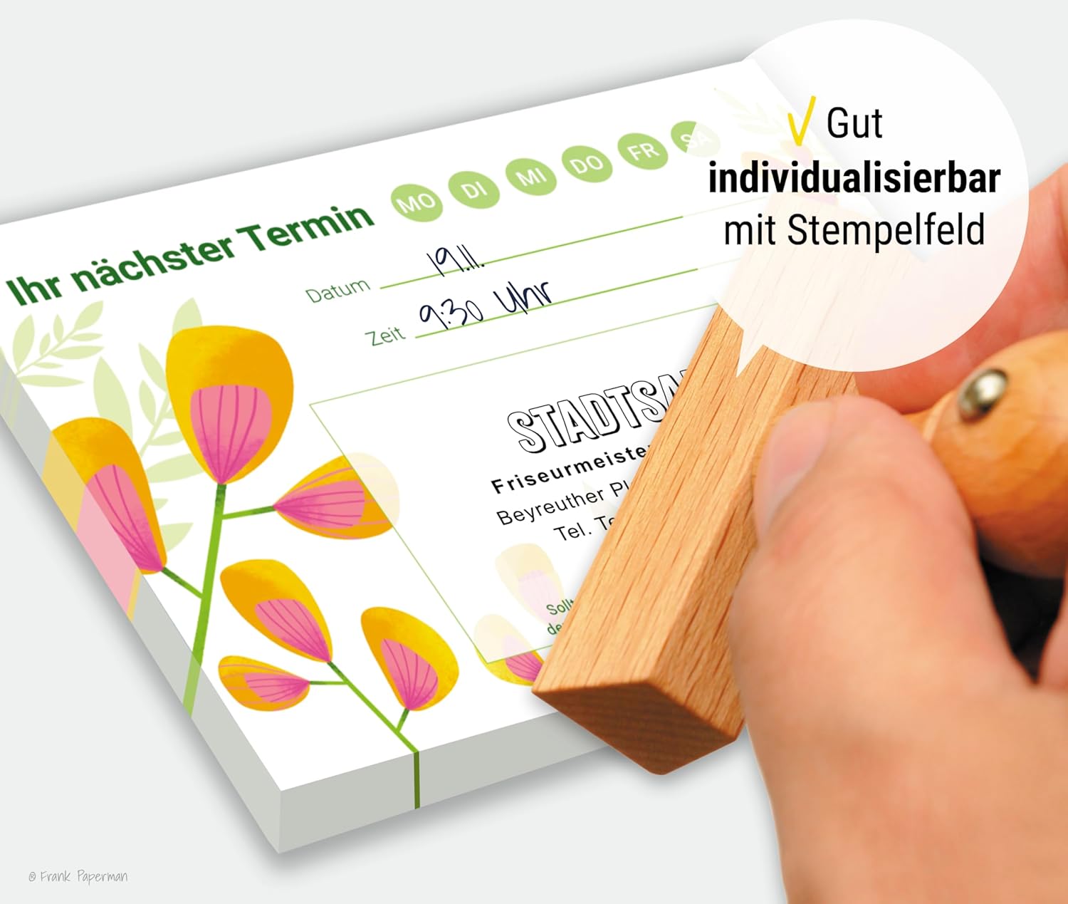 Terminzettel – 1 Termin Floral