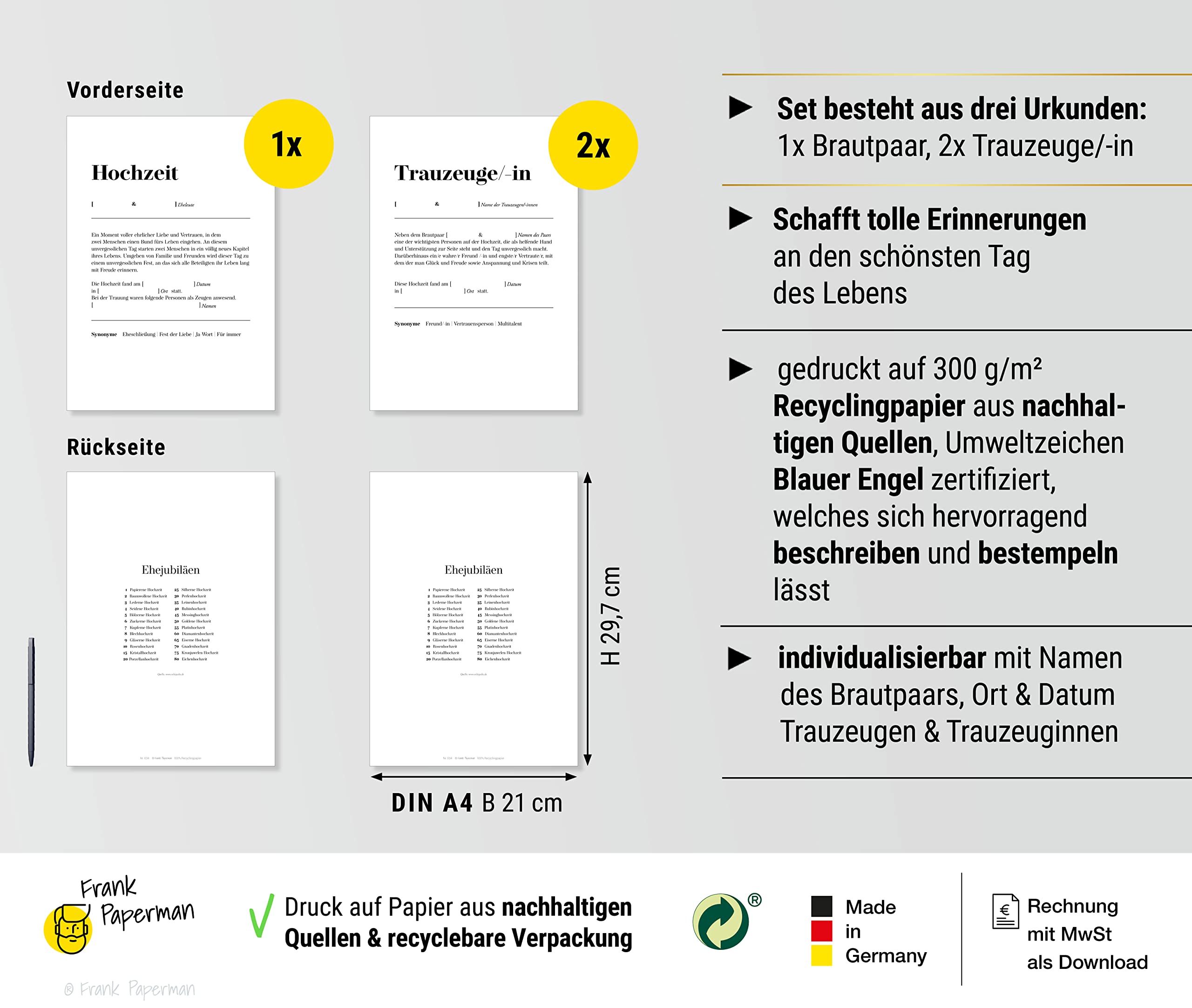 Urkunde Eheschließung – Definition