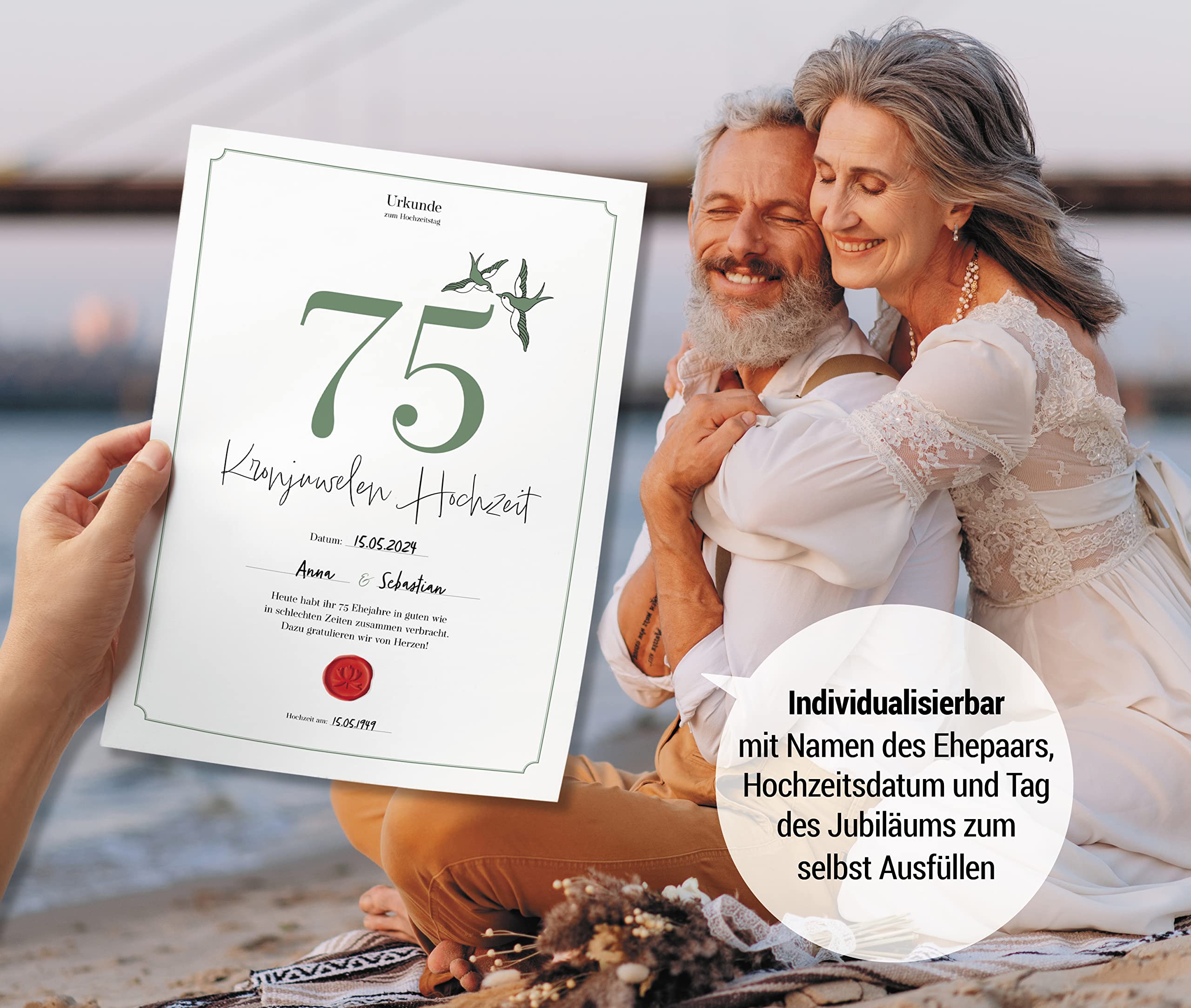 Hochzeitstagsurkunde  – Klassisch