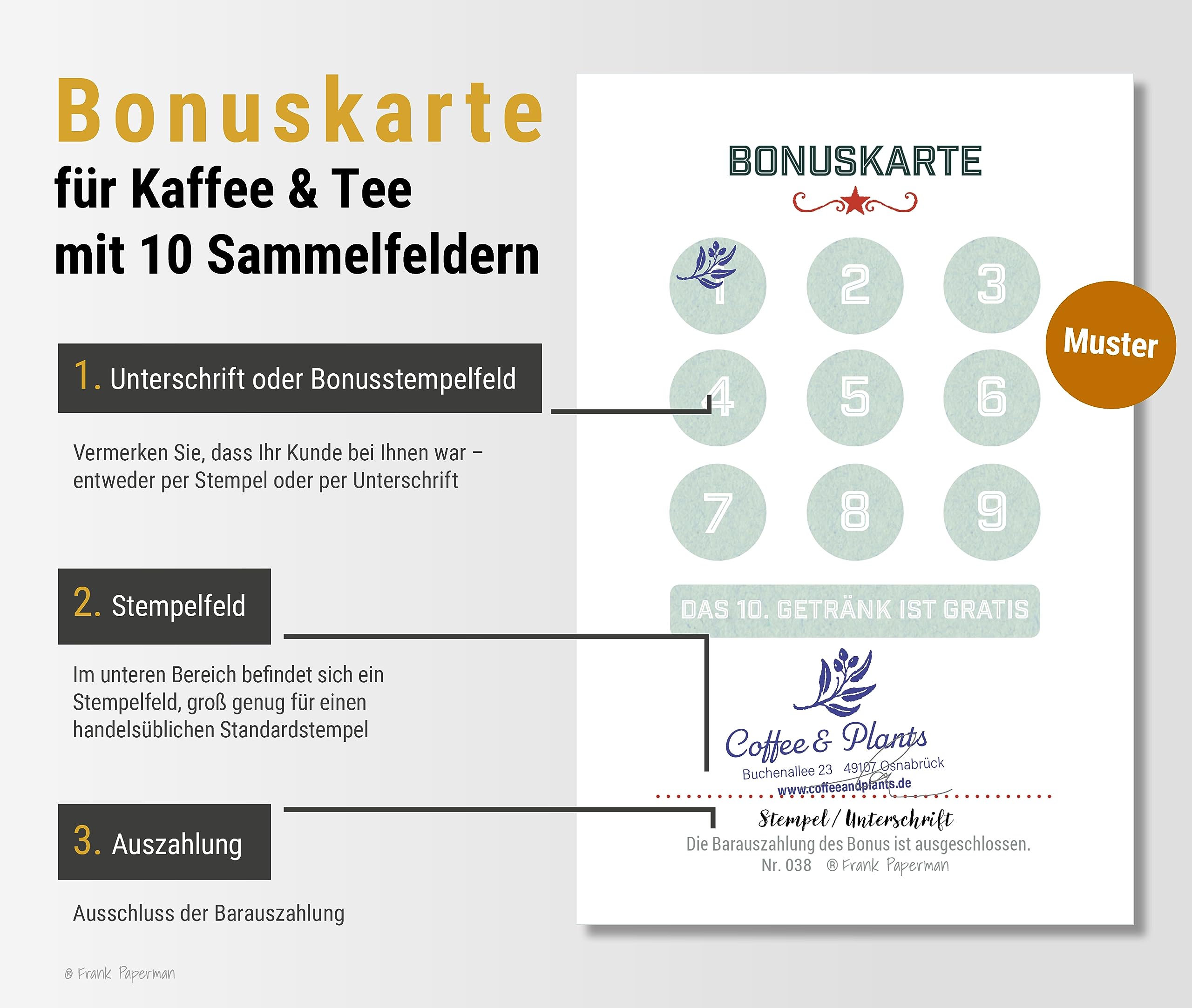 Bonuskarten für Kunden – Kaffee