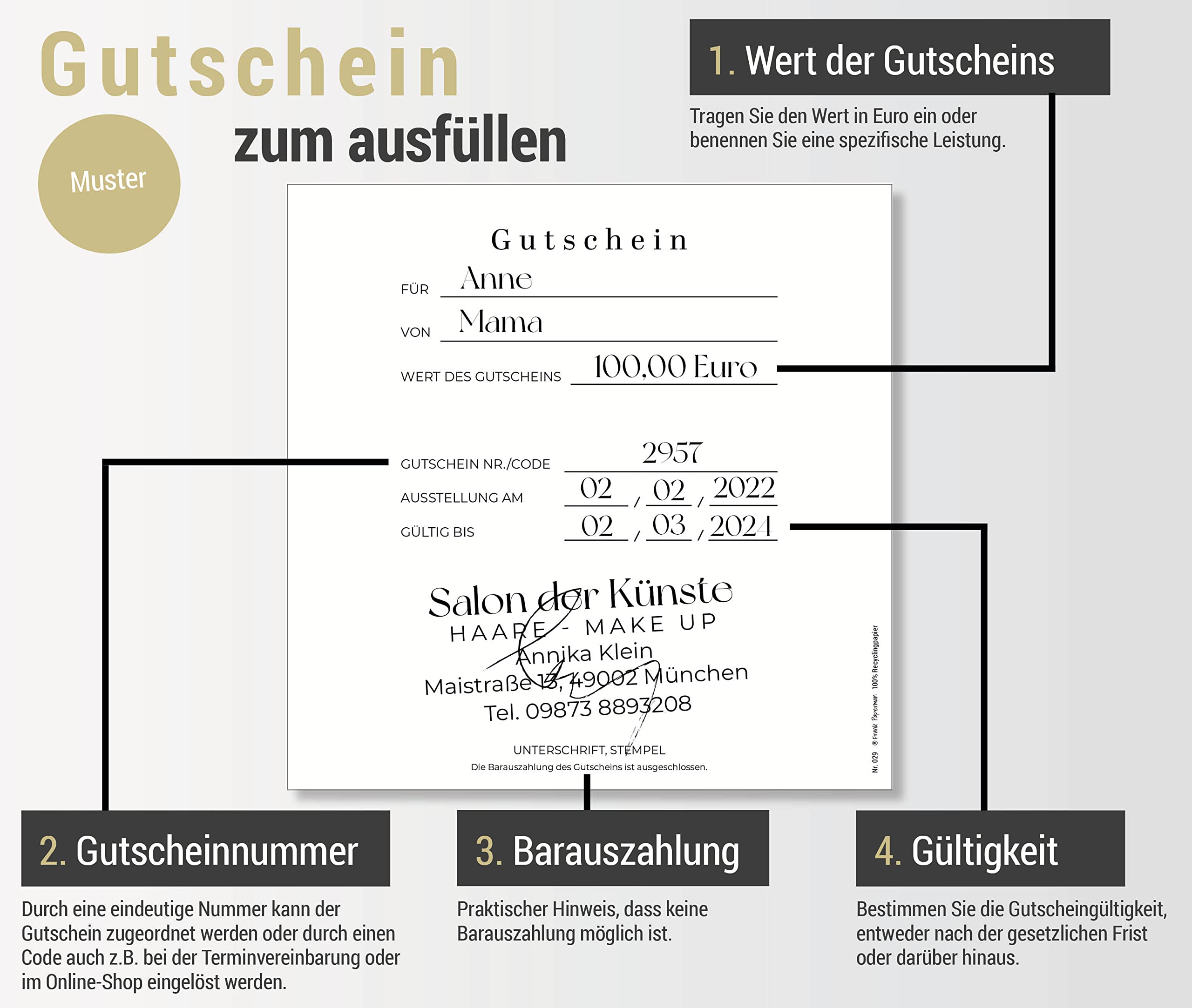 Gutschein für Kunden – Friseur