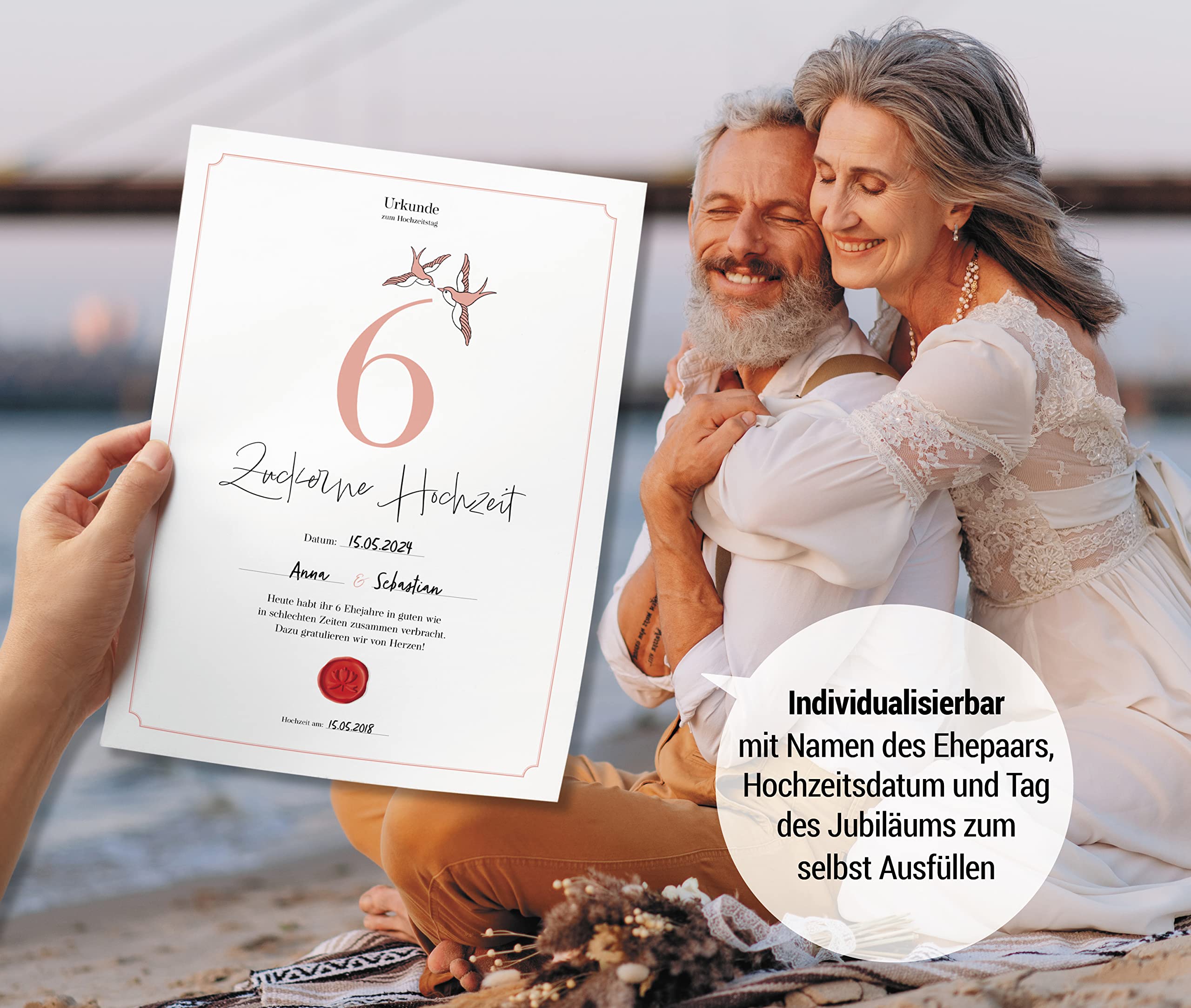 Hochzeitstagsurkunde  – Klassisch
